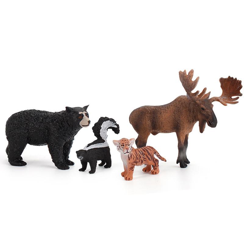 Childrens Animal Handcraft Figurines Pvc Wildlife Desktop Models For Classroom And Play