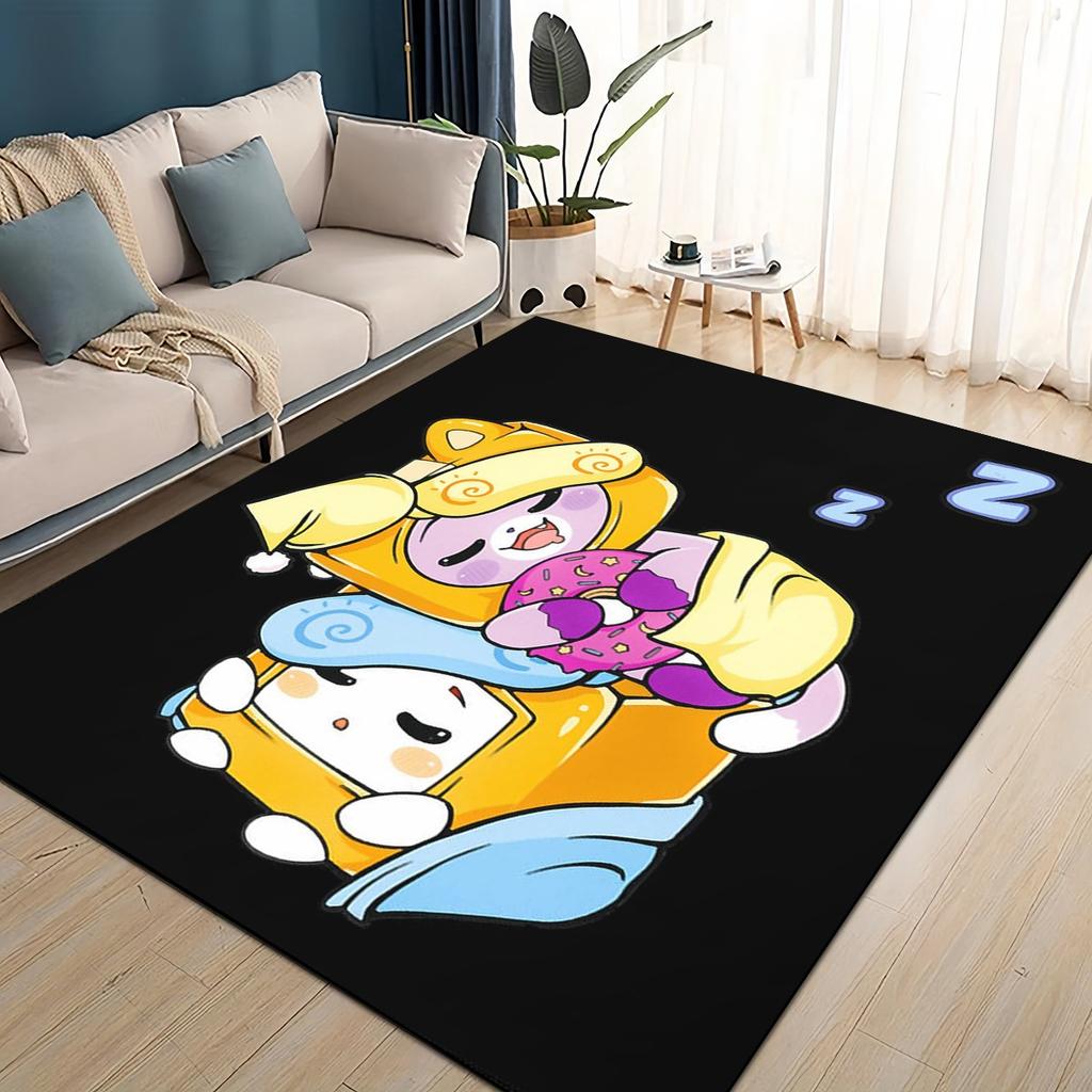 27 Style New Lankybox Boxy Foxy Rocky Cartoon Carpet Rug for Living Room Bedroom Home Sofa Decoration,kids Non-slip Floor Mat