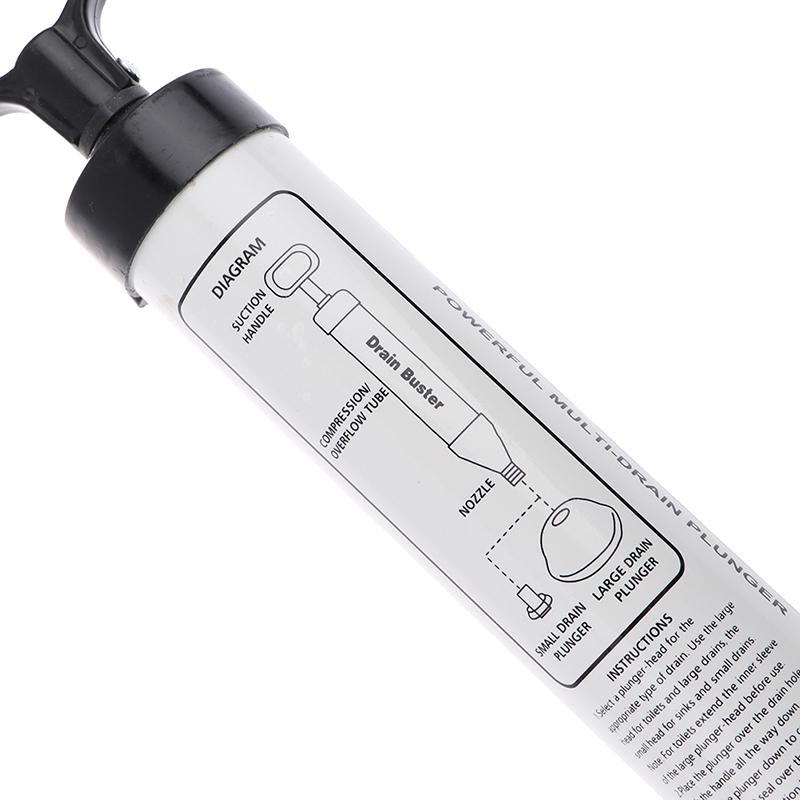 Güçlü Gider Açıcı Piston Tuvalet Tıkanıklık Giderici Tesisat Lavabo Sökücü Vantuz Aleti