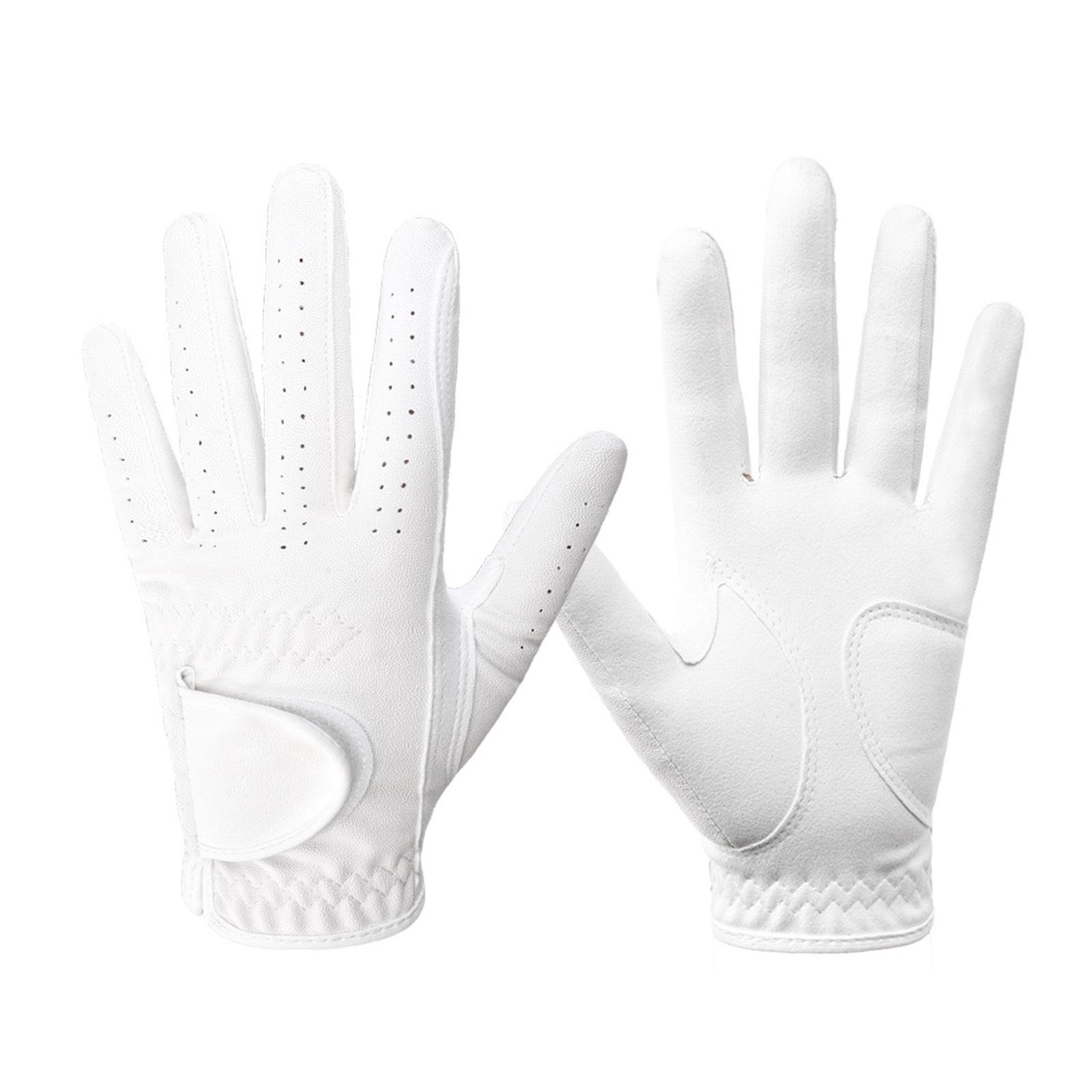 

1Pc Women Left Hand Golf Glove - Breathable Non-Slip Wear-Resistant with Elastic Cuff Golfer Accessory 18
