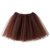 PESENAR Adult Tutu Skirt with Reindeer Headband Socks Deer Cosplay Costume Christmas Fancy Dress Outfits for Women Girls Brown