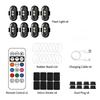 Car Motorcycle RGB LED Strobe Lights 8 Colors LED Flash Position Wireless Light Aircraft Airplane Helicopter Warning Lights