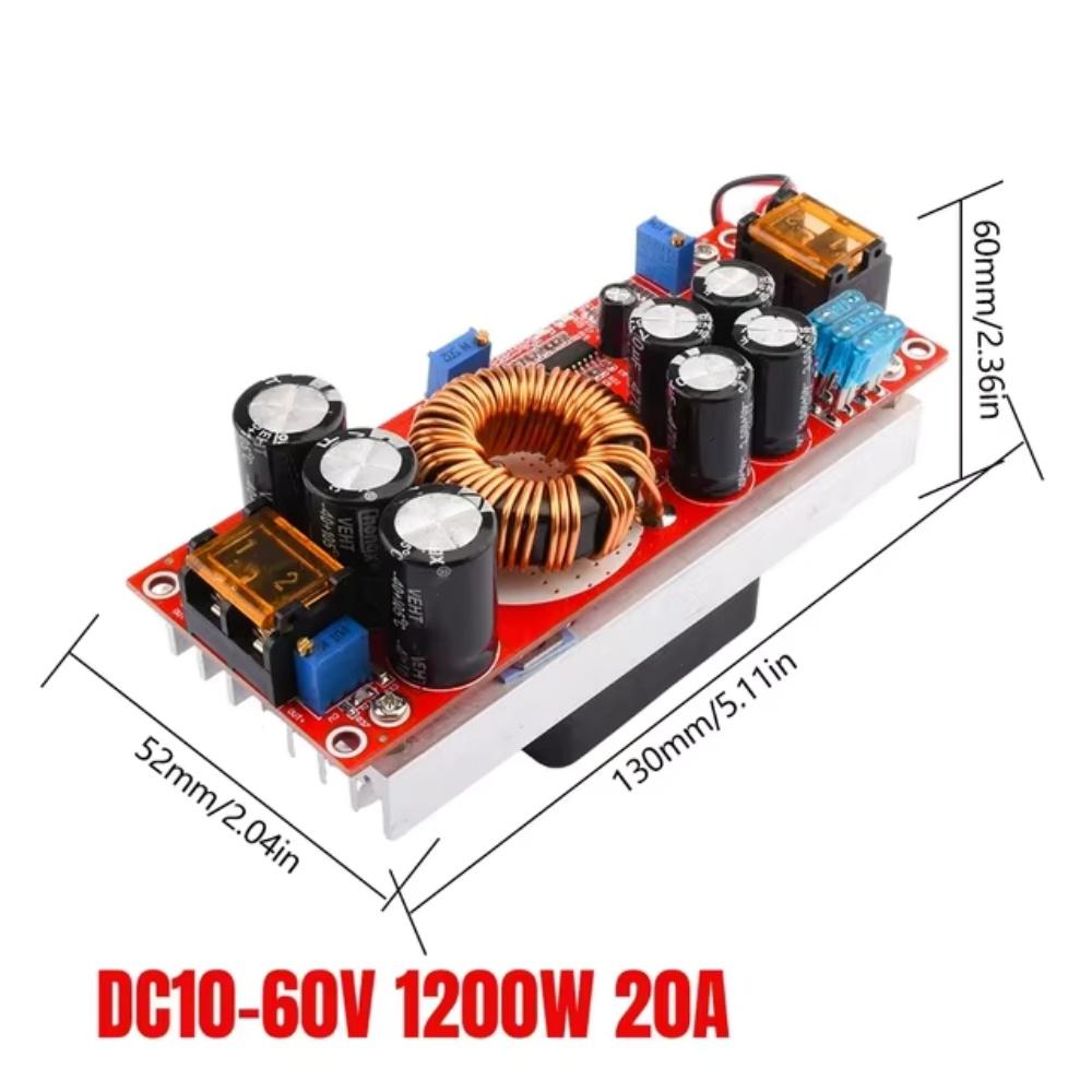 

1800W 40A 1500W 30A 1200W 20A DC-DC Boost Converter Step Up Power Supply Module 10-60V to 12-90V Adjustable Voltage Charger