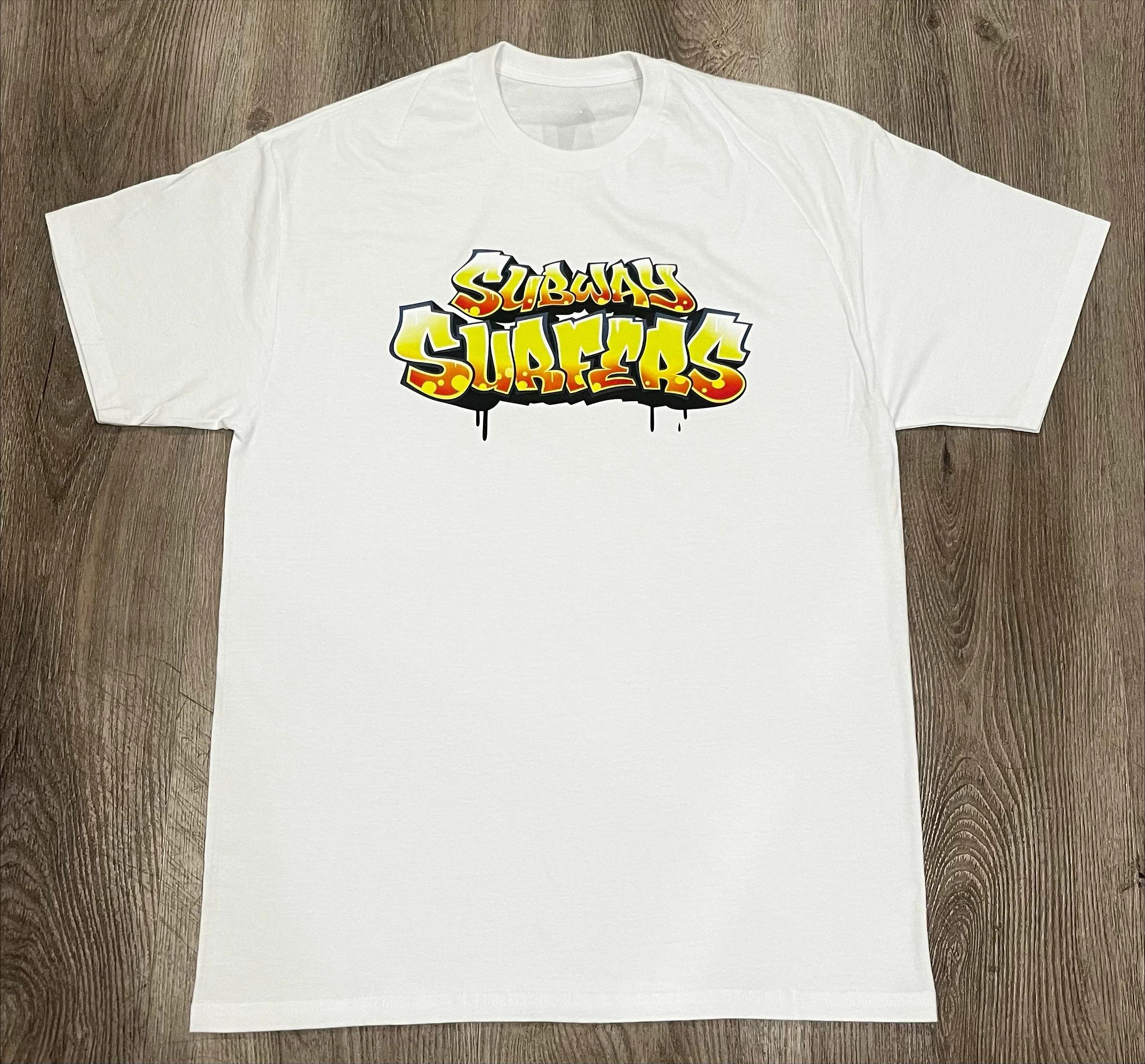 SUBWAY SURFERS T-SHIRT Streetwear Herren Sommer Lässig Rundhals-T-Shirt Streetwear Damenbekleidung Damen Vintage Mode Oversized 2XL