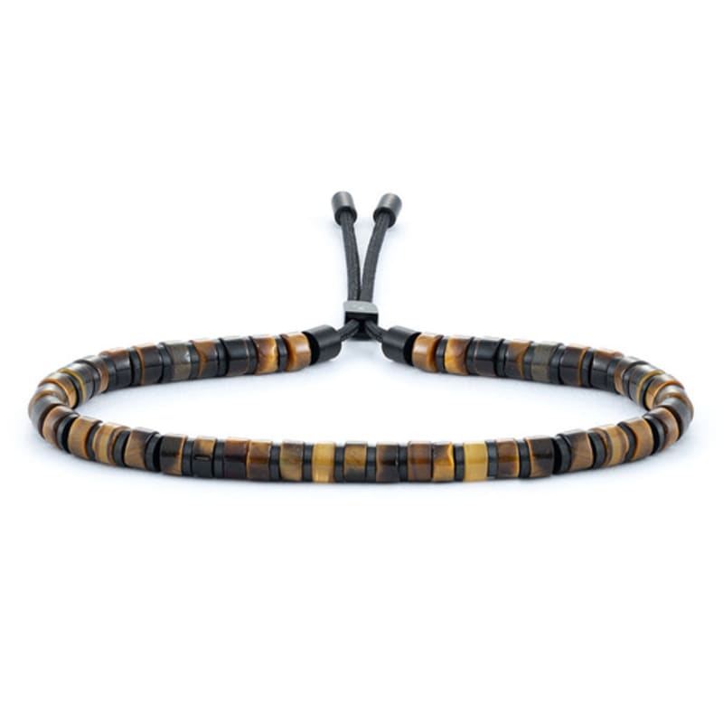 

PIG & HEN Brontide 4 Bracelet - Tiger Eye X Black L