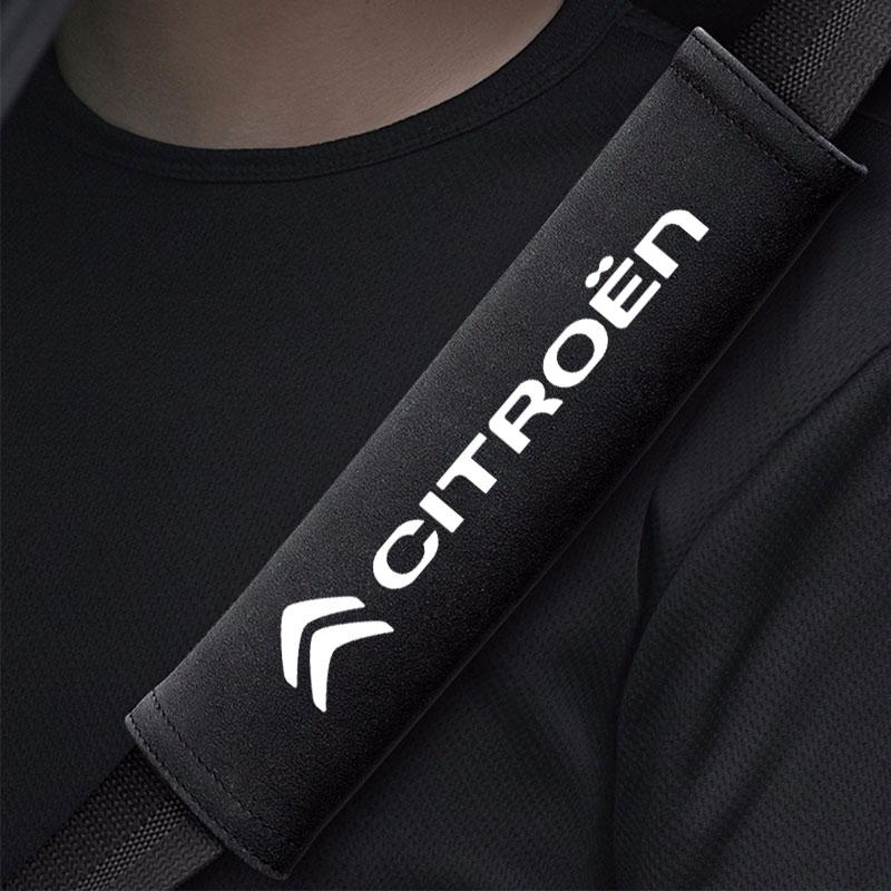 Auto Interior Seat Belt Padding For Citroen C1 C2 C4 5 C4L C8 Berlingo Xsara Picasso Crosser C-ELYSEE JUMPY NEMO VTS Accessories