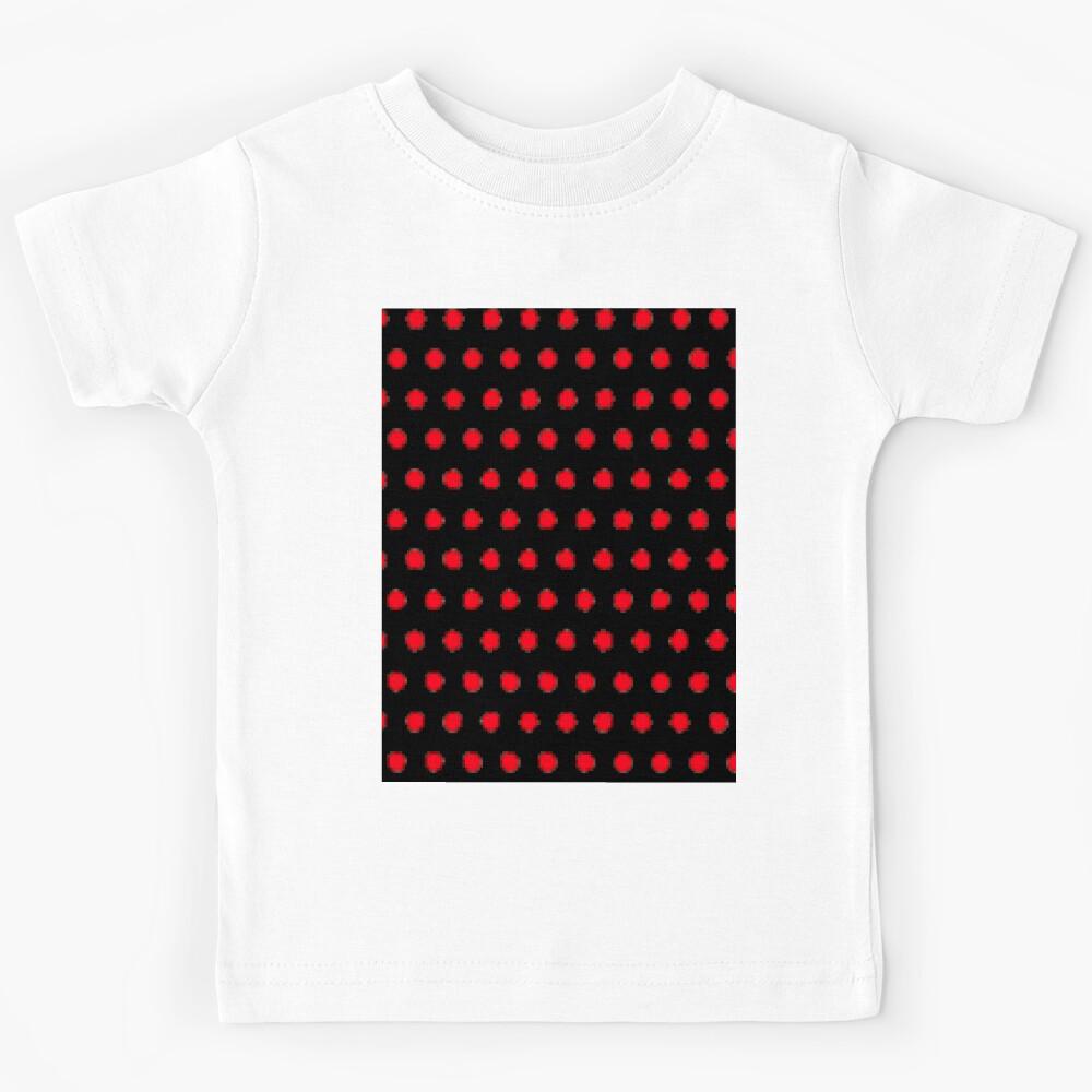 black with red polkadots Kids T-Shirt 170