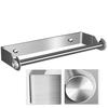 Stainless Steel Paper Towel Holder Punch-Free Rack Wall Mounted Roll Paper Stand for Bathroom Kitchen Wipes Hanging