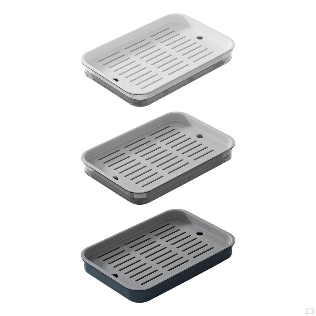 Drain Board Serving Tray Dish Large Multiuse Kitchen Organizer Tea Set for