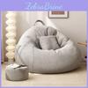 Adult Linen Fabric Bean Bag With Removable Cover For Home Cinema And Casual Seating