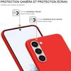 Protective Case - E.F.CONNECTION - Samsung Galaxy S23 - Red - Silicone - Reinforced Protection