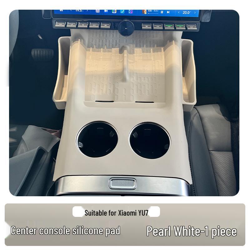 

Беспроводная зарядная подставка Xiaomi yu7 со встроенной силиконовой защитной накладкой и боковым отсеком для хранения.