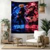 Naruto Character Customize Your Name Tapestry Customizable Wall Tapestry Smooth Polyester Suitable for Studio Apartment Multi-purpose for All Occasion