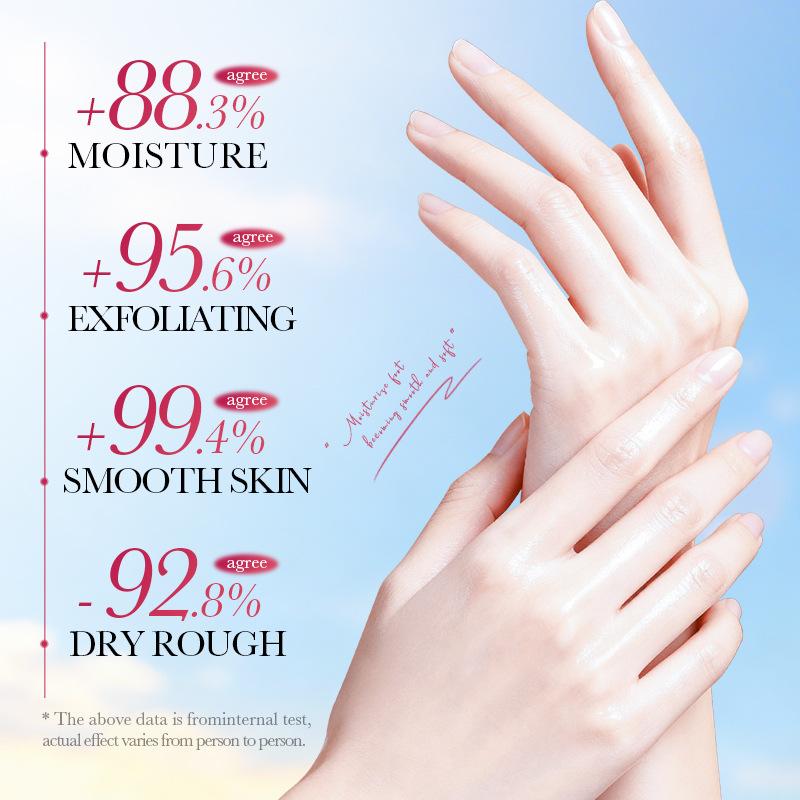 3pcs Sakura Hand Mask 40ml Niacinamide Hydrating Moisturizing Shiny Smooth Hand Mask Skin Care Products