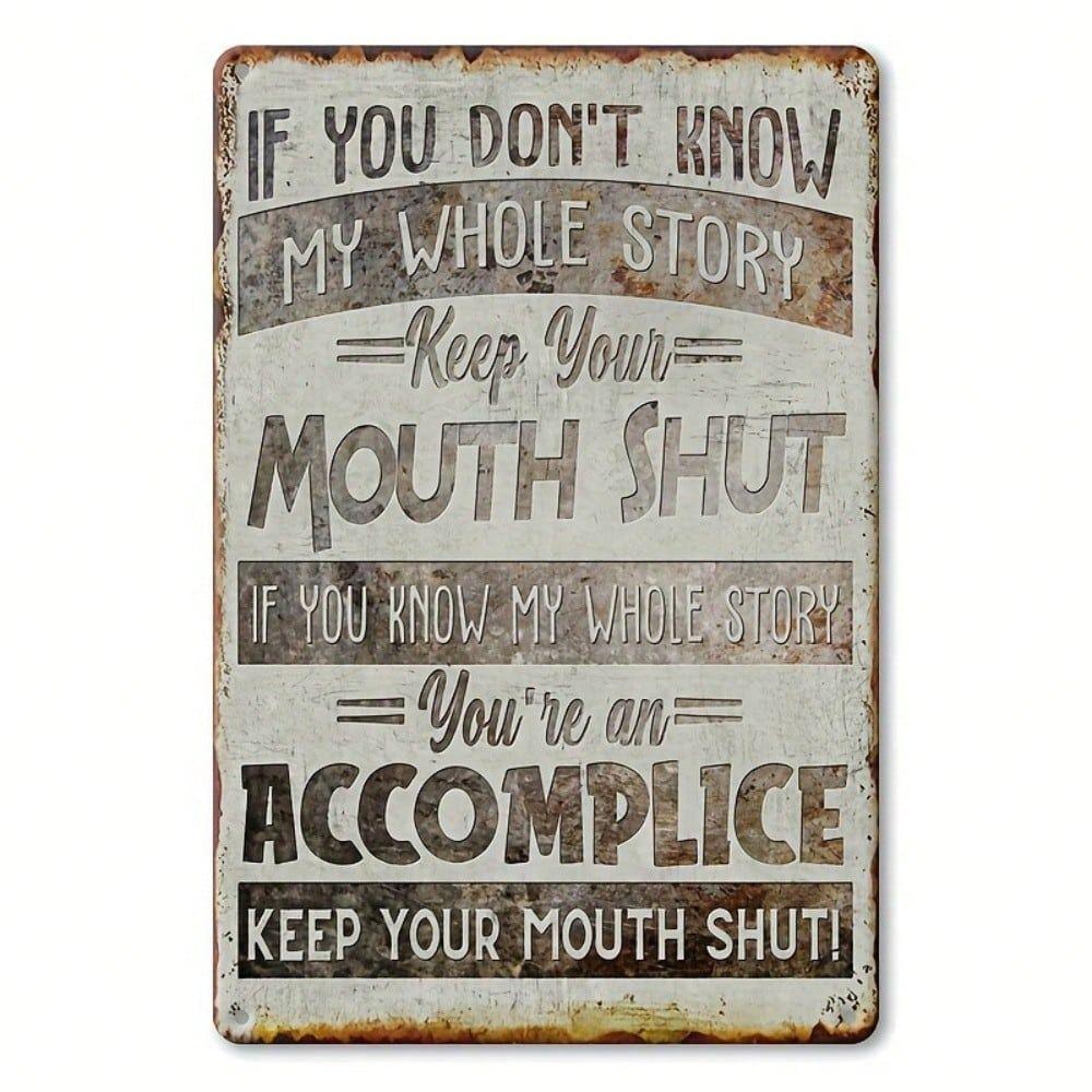 Tin Sign Art Metal Wall Decor 20x30cm Retro Vintage Painting