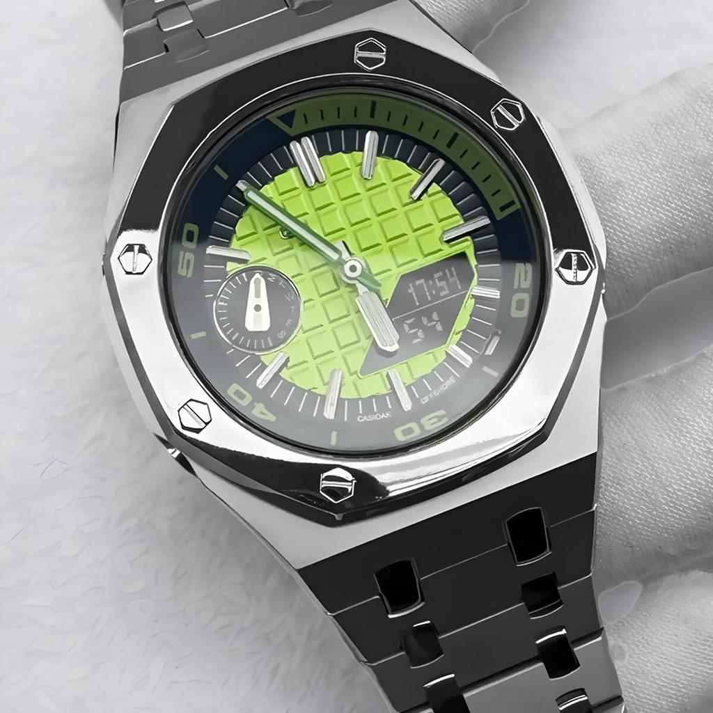 GA2100 Mod kit Stainless Steel Case watch Strap For Casio G-SHOCK Farm Oak GA-2100 GA-2110 GA-B2100 Metal watch bezel watch band