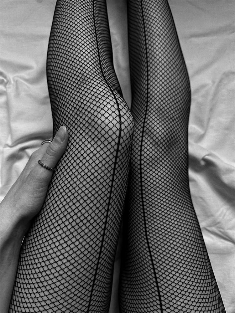 Sexy Crystal Line Fishnet Tights Women Bow Tie Patterned Tights Lace Fish Net Stockings High Waist Gothic Party Pantyhose