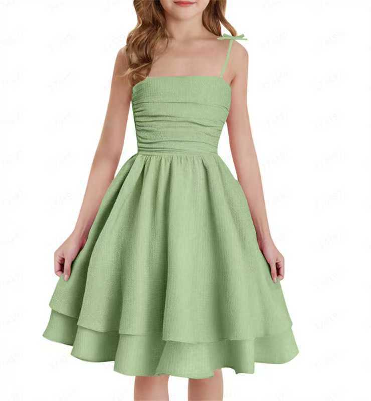 Girl Sleeveless Suspender Dress Children Kid Casual Summer Beach Sundress Princess Dresses Clothes