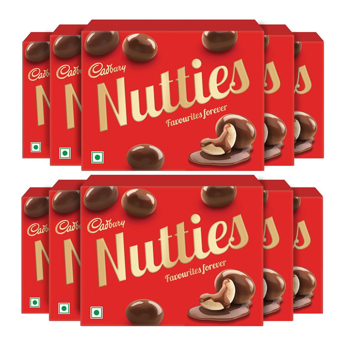 Шоколад Cadbury Nutties, 30 г (Пакет из 10)