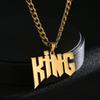 Atoztide 5cm Personalized Custom Name Necklaces for Women Men Stainless Steel Pendant Choker Cuban Chain Birthday Jewelry Gift