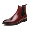 Men's Large Size Plus Velvet Chelsea Boots: European & American Style, Slip-On, Cross-Border Fall/Winter Fashion