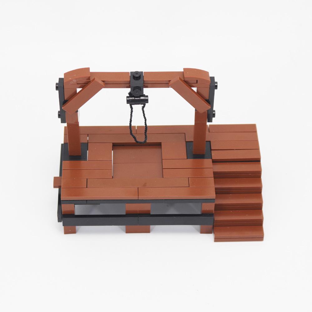Small Particle Building Block Medieval Ancient Building Accessories, Courtroom Scene Building Assembly Ornament
