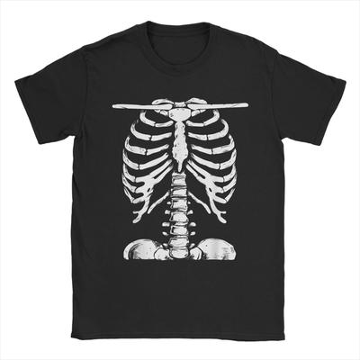 Skeleton Rib Cage Gifts Men Women Halloween Costume Skeleton T-Shirt  Hip Hop T-Shirts Summer 100 Cotton Round Neck Clothing