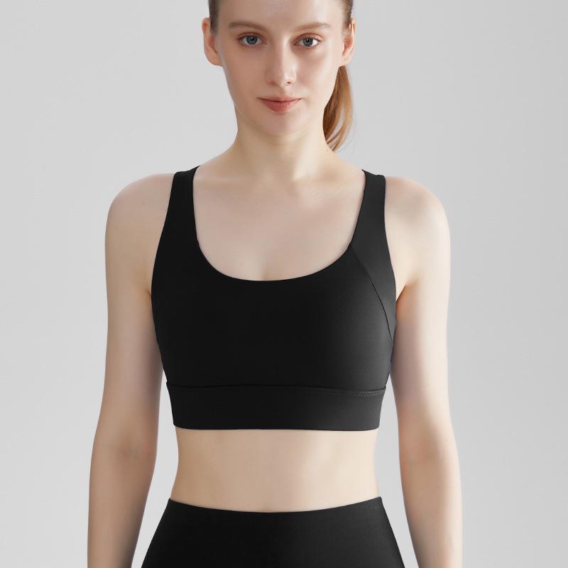 LAHN Damski Sportowy Biustonosz o Wysokim Wsparciu: Wstrząsoodporny, Usztywniany biustonosz do biegania, fitnessu i jogi