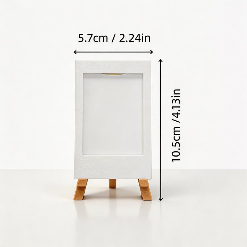 Creative Plastic 3D Printed Mini Photo Frame Minimalist Decorative Photo Display Holders Postcard Display Rack Gift