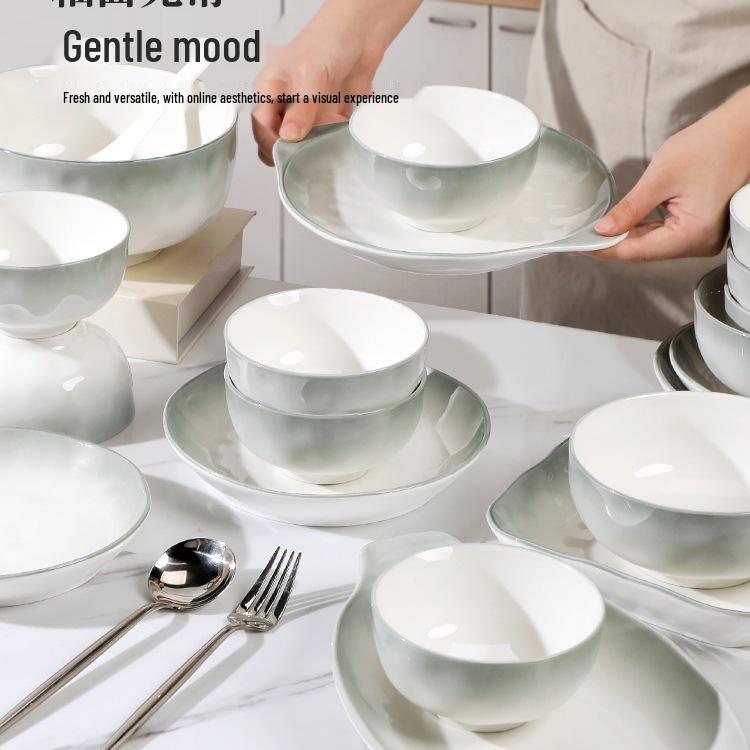 Set di Stoviglie in Ceramica di Lusso 2025: Ciotole, Piatti & Bacchette Leggeri – Ideali per l'Inaugurazione della Casa & la Cena in Casa