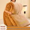 Cozy Autumn-Winter Double Patchwork Quilt: Plush Velvet Warm Bedding for Dorms & Homes