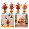 Artificial Flowers Potted Flower Ornaments Decorative Table Centerpieces Year