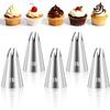 5Pcs 1M Cake Piping Tips, Cake Decorating Tips Seamless Icing Tipss Cupcake Piping Tipss Baking Tools for DIY Art