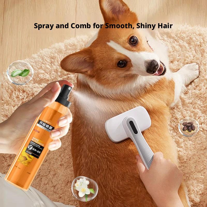 120ml Pet Hair Detangler Spray Anti-Static De-matting Knot Remover Leave-In Conditioner For Dogs Cats Grooming 4