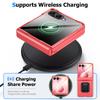 Samsung Galaxy Z Flip 8 Protective Case with Hinge Cover Raised Camera and Screen Edges-pink