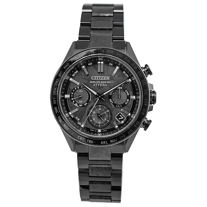 

CITIZEN 100m Water Resistant Quartz Movement Super Titanium Strap Watch 44.55mm Unisex Black Dial CC4067-66E Black Dial