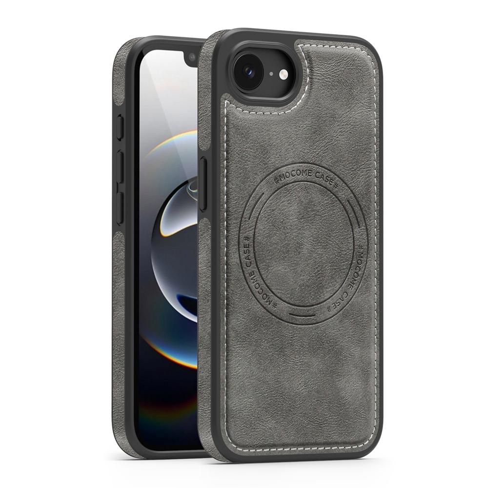 KEYSION Luxuriöse Retro PU-Lederhülle mit MagSafe für iPhone 17e 16e Magnetische stoßfeste Handy-Rückseite für iPhone 16e 17e 2026