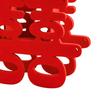 Double Happiness Character Ornament Chinese Wedding Happiness Character Decoration with Artificial Flower for Wedding