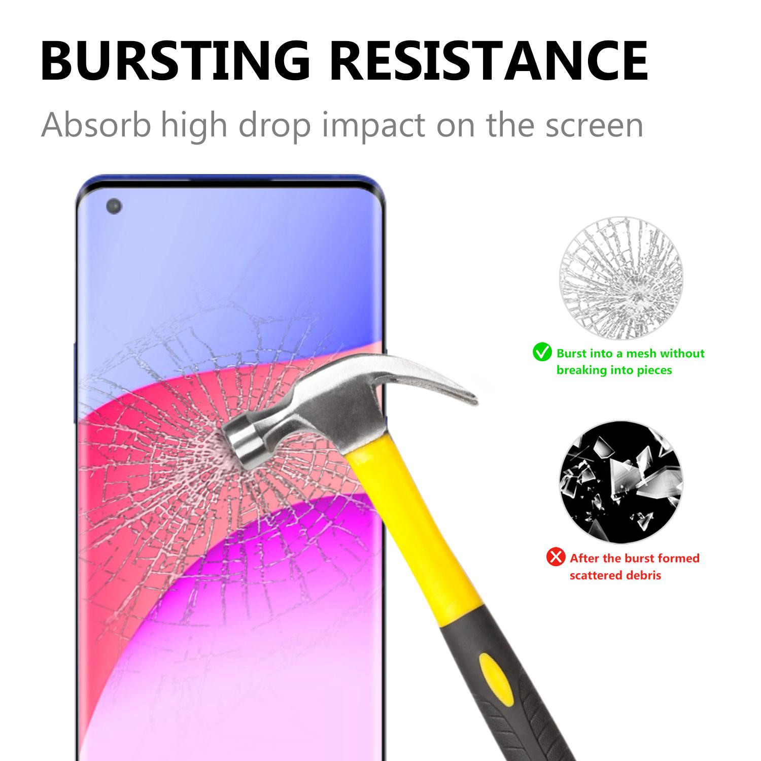 

Ultra Clear 3D Tempered Glass Full Screen Guard Film for OnePlus 8 Type A