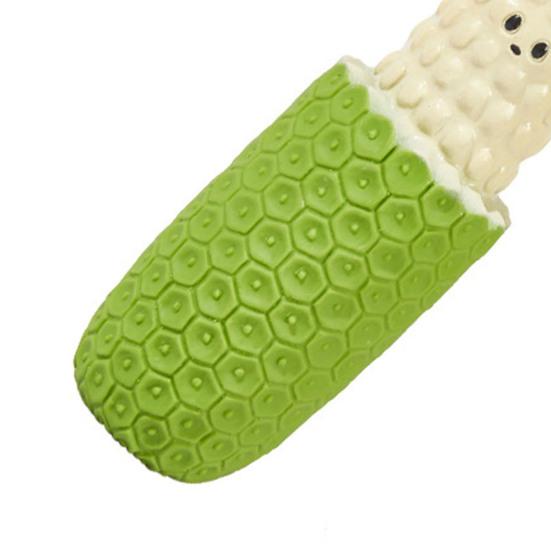 Latex Dog Teething Toy Squeaky Dog Chew Toy Cute Banana Sugarcane Bamboo Shoot Dog Teeth Cleaning Toy for Puppies Aggressive Chewers Interactive Play
