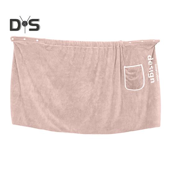 Men Bath Towel with Pocket Coral Fleece Quick Absorbent Adjustable Waist Button Closure Towel Wrap Skirt Sauna Towels Men Wrap Robe for Gym Spa Beach