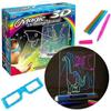 1 Set 3D Drawing Board Toys Creative Art Magic Board With Pen Educational Toy Gift