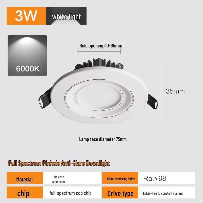 

Recessed Mini Spotlight for Wine Cabinet (4.5-6.5 cm Opening) Default Option