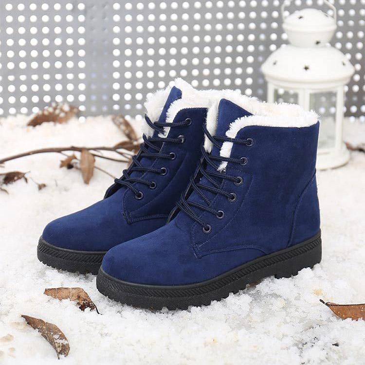 Γυναικείες μπότες χιονιού Χειμερινά παπούτσια Ζεστή μεσαία σόλα Γυναικείες βαμβακερές μπότες 35-44