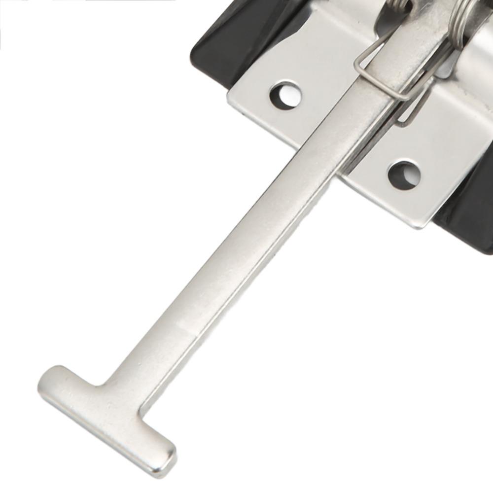 with Screws 304 Stainless Steel Trailer Door Holder Silver T-Style Catch Door Latch Heavy Duty RV Door Holder Camper