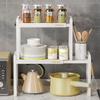 Ruhan Retractable Double-Layer Kitchen Storage Rack