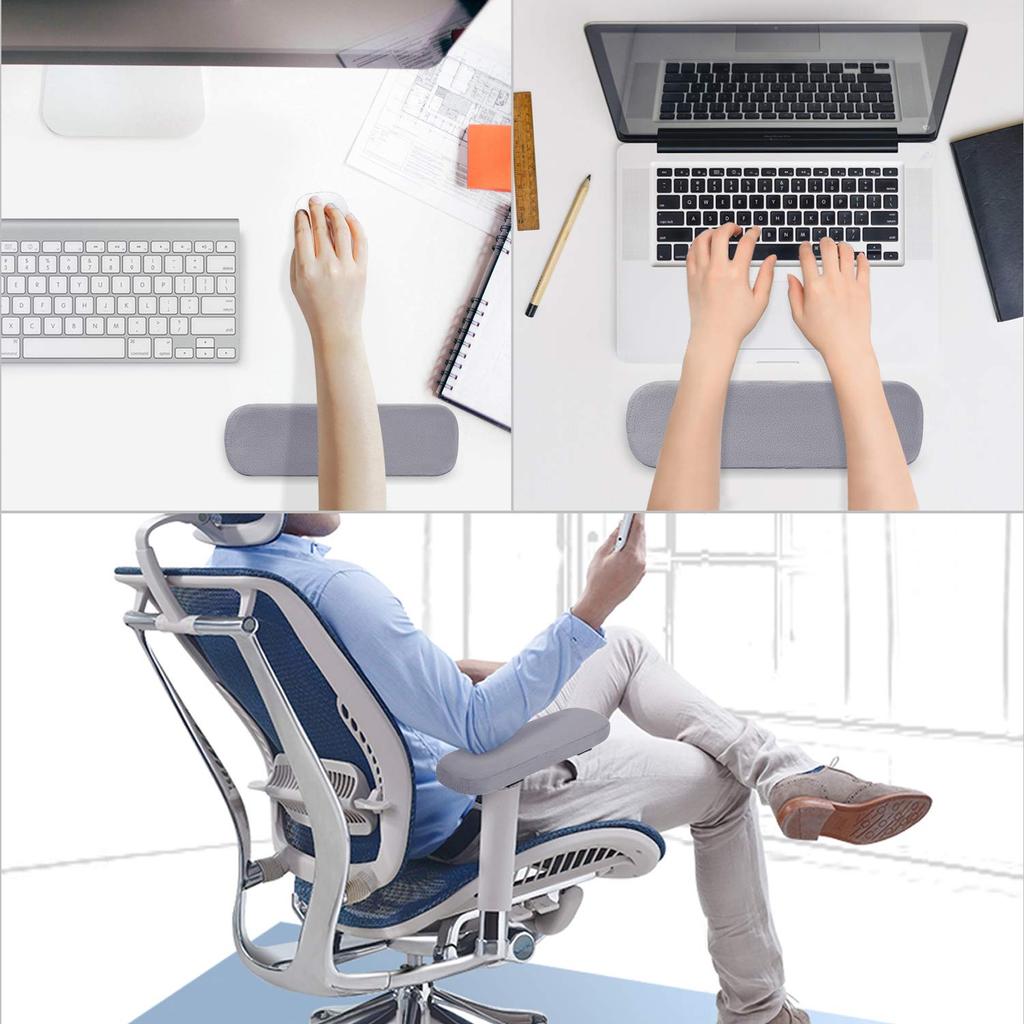 2PCS Soft Armrest Cushion PP Sponge Foam Home/Office Chair Arm Rest Covers Computer Gaming Elbow Cushion,Removable Washable