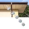 Gutter Rainwater Aluminum Catcher, Unique Flower Shape Design Sy To Install Outdoor Channel Drain Rain Chain with Hook for Down Splitter Replacement