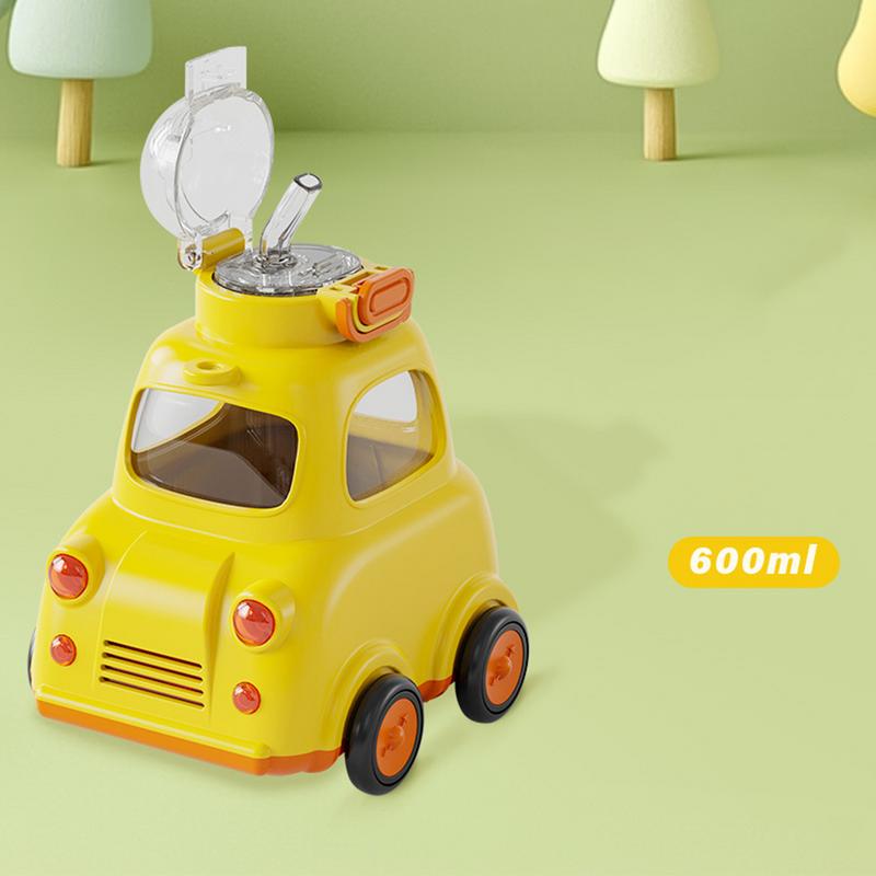 Wasserflasche 600ml Autodesign Teetasse Großes Fassungsvermögen Trinkflasche Wiederverwendbarer Getränkebehälter für Roadtrip Outdoor Pendeln