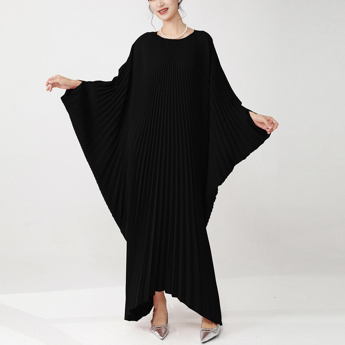 

Платье большого размера свободного кроя с рукавами «летучая мышь» - плащ в европейском и американском стиле для женщин 100